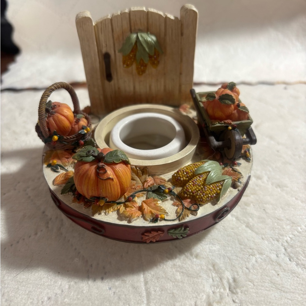 Yankee candle fall pumpkin large jar candle topper